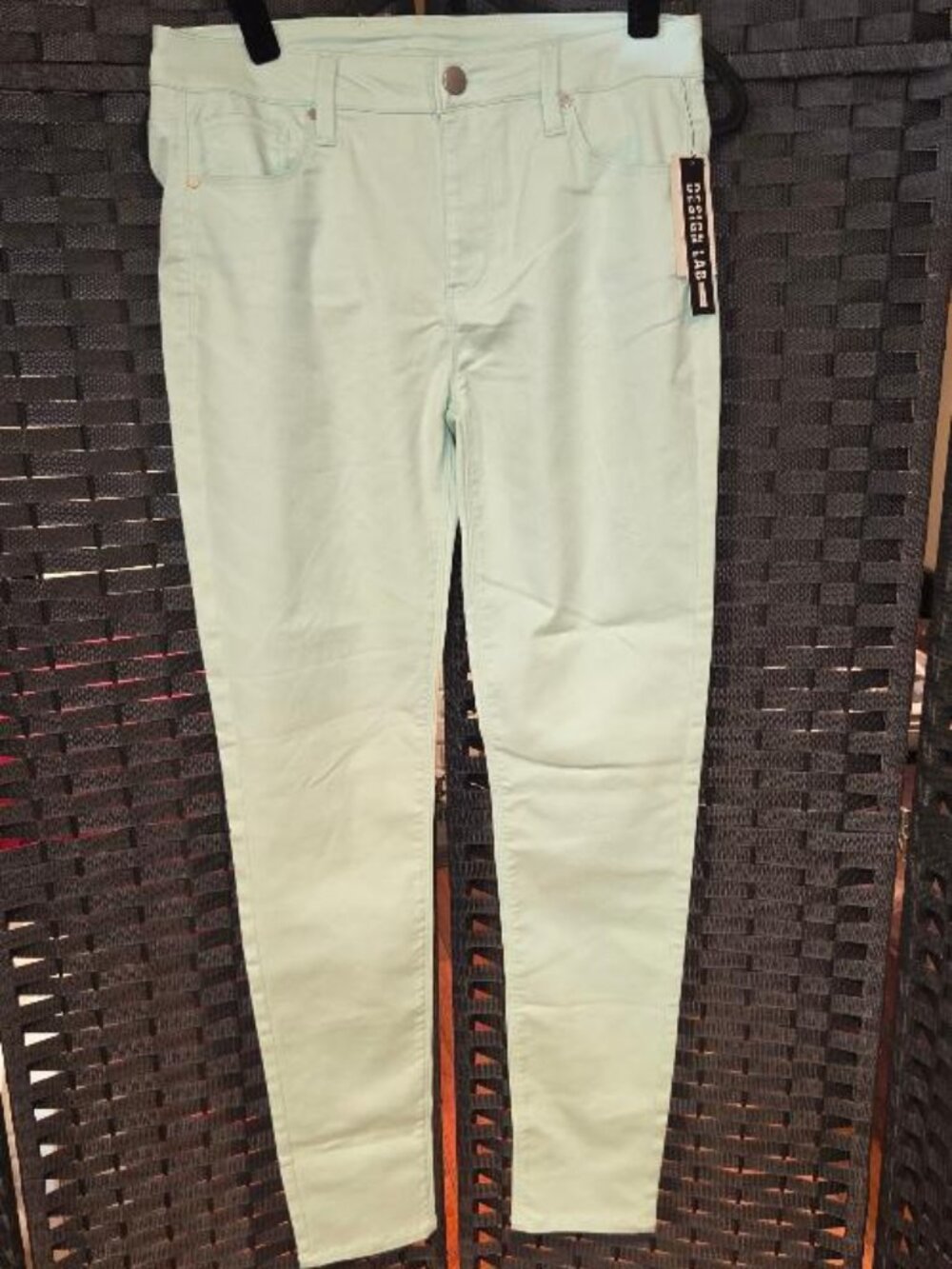 Design Lab Lord & Taylor Mint Green Skinny Jeans